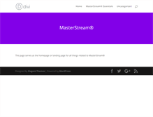 Tablet Screenshot of masterstream.com